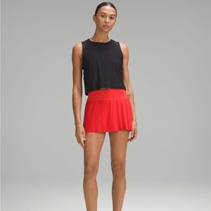 BNWT lululemon Pleat to Street Skirt - Hot Heat - size 4